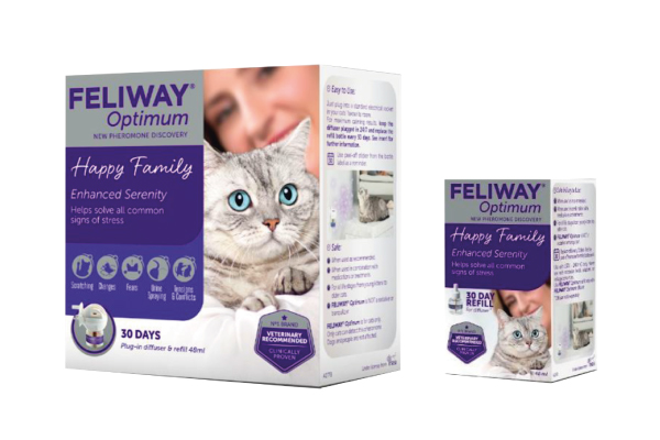 Feliway Optimum feromoni per gatti, Ceva – GM DISTRIBUZIONE – Distributore  petfood, petcare e forniture veterinarie in Italia